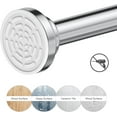 thumbnail image 2 of Ausemku Shower Curtain Rod Tension - 26-76 Inch Never Rust Non-Slip Spring Tension Curtain Rod No Drilling Stainless Steel Curtain Rod Use Bathroom Kitchen（Silver）, 2 of 7