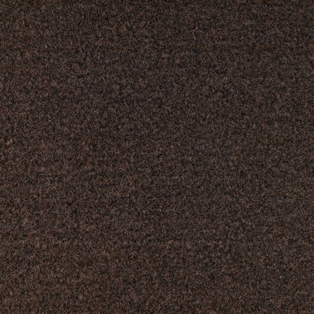 Indoor/Outdoor Area Rug with Rubber Marine Backing for Patio, Porch, Deck, Boat, Basement or Garage with Premium Bound Polyester Edges Chocolate 24