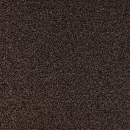 Porch Area Indoor/Outdoor Area Rug with Rubber Marine Backing for Patio, Porch, Deck, Boat, Basement or Garage with Premium Bound Polyester Edges Chocolate 24