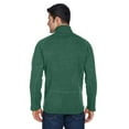 thumbnail image 2 of Devon & Jones DG792 Unisex Bristol Sweater Fleece Quarter-Zip Pullover-Forest Heather-M, 2 of 3