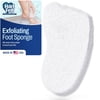 HartFelt Exfoliating Foot Scrubber Sponge for Adults – Smooths Heels & Toes, 1 Count, White