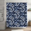 thumbnail image 5 of Disketp Dragon Stall Fabric Shower Curtain Liner Waterproof - 72" x 72", Lightweight Stall Size Shower Curtain Machine Washable - 60x72, 5 of 5