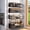 Black-4 Pack, variant on Rack for Refrigerator, 4 Pack Metal Shelf Organizer for Fridge Side, Storage Rack for Kitchen, Dark Blue