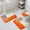 Orange, variant on Burnt Orange Grey Bath Mat 3 Piece Bathroom Rug Set, Abstract Modern Geometric Oil Painted Non Slip Bath Rug Contour Mat and Toilet Lid Cover, Absorbent Shower Mats Soft Bath Rugs and Mats Sets