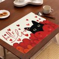 thumbnail image 5 of FYTPOV Rectangle Placemats, Romantic Printed Placemats for Kitchen and Dining, Valentines Day Decorations, Christmas Placemats for Party Home Decor, Table Decor, 18x14 in, 5 of 6