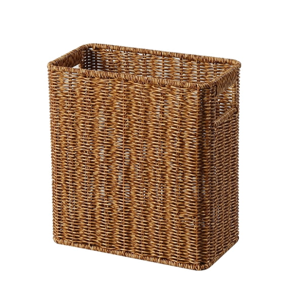 YAFABROO Plastic Woven Storage Chests, Tall Narrow Organizer for Tight Spaces, Between Furniture, Closet Space Saving