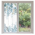 thumbnail image 2 of Blue Eucalyptus Leaves Window Privacy Film, Farmhouse Watercolor Floral Static Cling UV Sun Blocking Tint Film Heat Control Windows Films for Bedroom Bathroom, Window Stickers 35.4"x78.7", 2 of 8