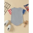thumbnail image 3 of Wassery Independence Day Baby Boys Jumpsuit Casual Summer Letter/ Baseball Print Short Sleeve Romper for 3M 6M 12M 18M Newborn Infant 4th of July Celebrate Outfits, 3 of 8