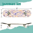 thumbnail image 2 of 31'' Complete Skateboard 7 Layer Canadian Maple Double Kick Deck Skateboards Hippie psychedelic nostalgic retro 60s groovy print Vintage Skate Board for Beginner Adult Gifts, 2 of 5