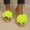 Yellow, variant on Women's Wedge Slide Sandals Summer Casual Thick Sole Platform Mules with 3D Floral Accent Peep Toe Design Solid Color Slip On Heeled Sandals for Beach Daily Walking Outdoor Use