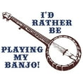 thumbnail image 3 of CafePress - I'd Rather Be Playing My Banjo Large Mug - 15 oz Ceramic Large White Novelty Mug, 3 of 6