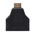 thumbnail image 1 of HEVIRGO 2 Pcs Compact 1080P HDMI-compatible Port Mâle vers 2 Femelle 1 Po 2 out Adaptateur Répartiteur Convertisseur, 1 of 10