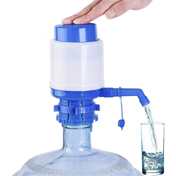Distributeur d'eau portable, pompe à eau manuelle pour carafe à eau, pompe  à bouteille d'eau à pression manuelle, pompe à eau facile à boire pour  bouteille universelle de 5 gallons 