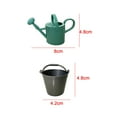thumbnail image 3 of MERIGLARE 2x1/12 Scale Doll House Mini Water Bucket Mini Watering Can for Baby Kids, 3 of 8