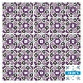 thumbnail image 2 of Mi Alma Purple Pink Retro Flower Peel & Stick Tiles - Vinyl Backsplash 8x8, 2 of 12