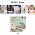 thumbnail image 5 of Eucalyptus Trucks Cloth Napkins, Spring Farmhouse Floral Sage Green Plaid Washable and Reusable Dinner Napkins Set of 4, Table Napkin for Kitchen Party Birthday Wedding Hotel Housewarming 20"x20", 5 of 9