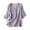 Purple, variant on Women's Embroidered Blouse Cotton Linen Tees 3/4 Sleeve V Neck Boho Top Casual Loose T Shirts 2025 Summer Tunics