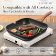 thumbnail image 4 of Nonstick Grill Pan with Lid for Indoor Cooking Versatile Induction Square Large Grilling Skillet Steak Pan for Stove Tops PTFE & PFOA, 4 of 7