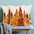 thumbnail image 4 of Fall Pillow Covers 16 X 16 Inch Set of 2, Nature Themed Burnt Orange Tree Throw Pillow Covers Rustic Forest Autumn Pillowcase for Indoor Outdoor Home Sofa Bedroom Living Room Decor, 4 of 6