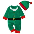 thumbnail image 4 of SYNPOS Baby Christmas Elf Outfit Rompers Jumsuit for Toddler Boys Girls Christmas Clothes 0-18 Months, 4 of 12