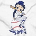 thumbnail image 2 of Betty Boop Athletic Baseball Player Short Sleeve Women's Graphic Tee Brisco Brands S, 2 of 6