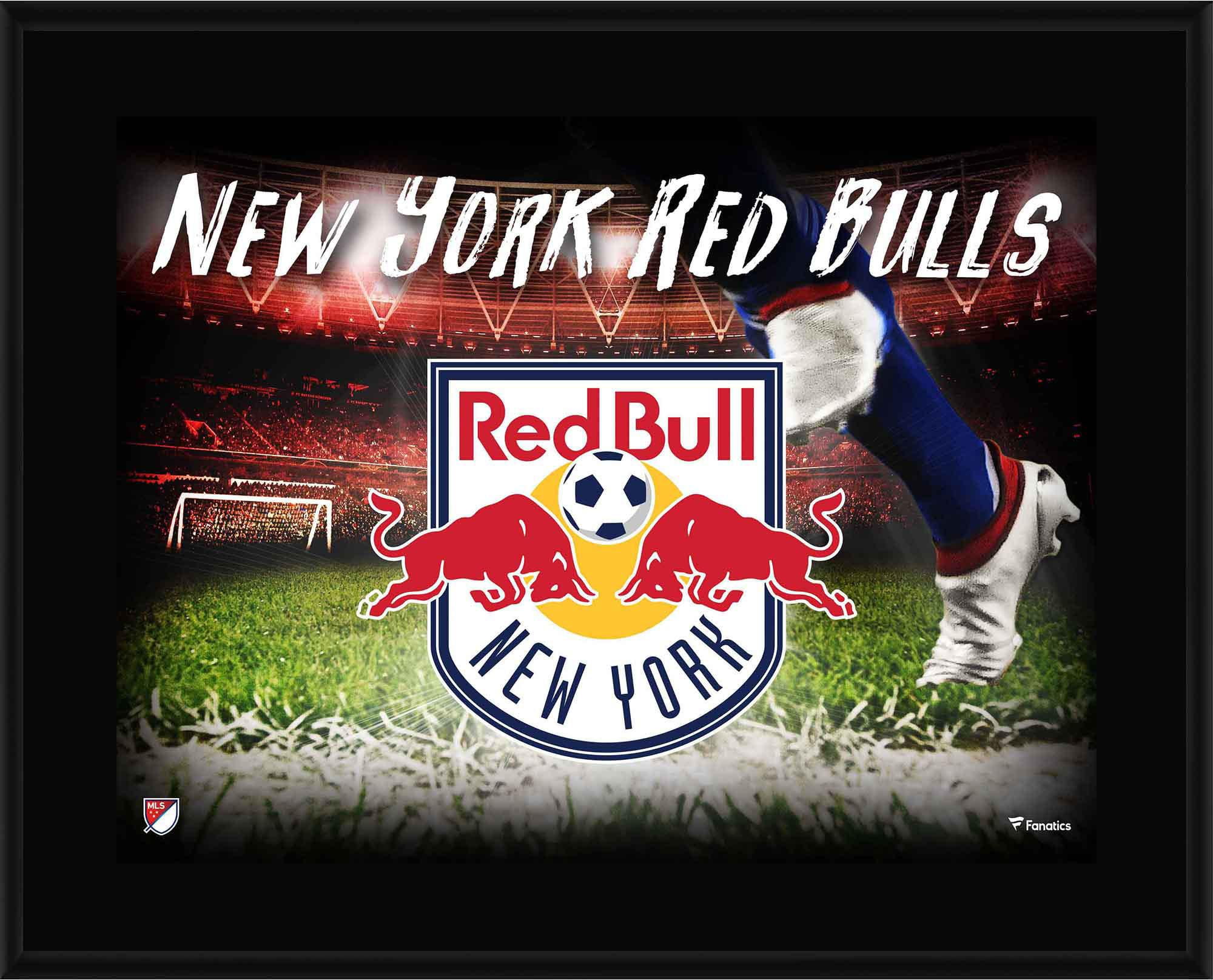 New York Red Bulls 10.5" x 13" Sublimated Horizontal Team Logo Plaque