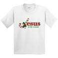 thumbnail image 3 of Inktastic Candy Cane Jesus Youth T-Shirt, 3 of 5