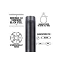 thumbnail image 4 of Nipple Mueller Streamline de 3 cm x 12 cm, color negro, 4 of 4