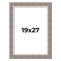 19x27 Frame Grey Real Wood Picture Frame Width 2.75 Inches | Interior Frame Depth 0.5 Inches |