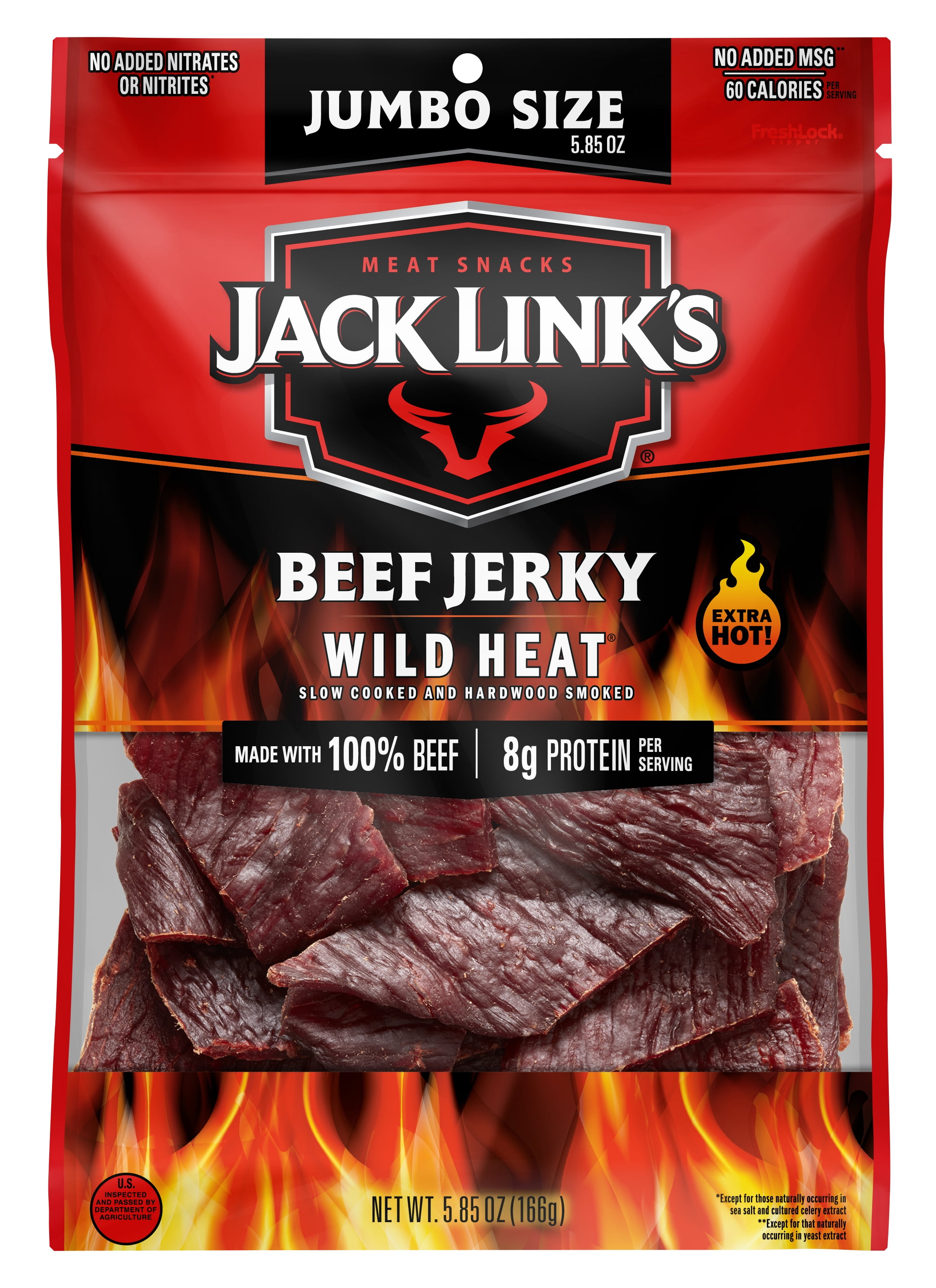 Jack Link's Wild Heat Beef Jerky, 5.85 oz.