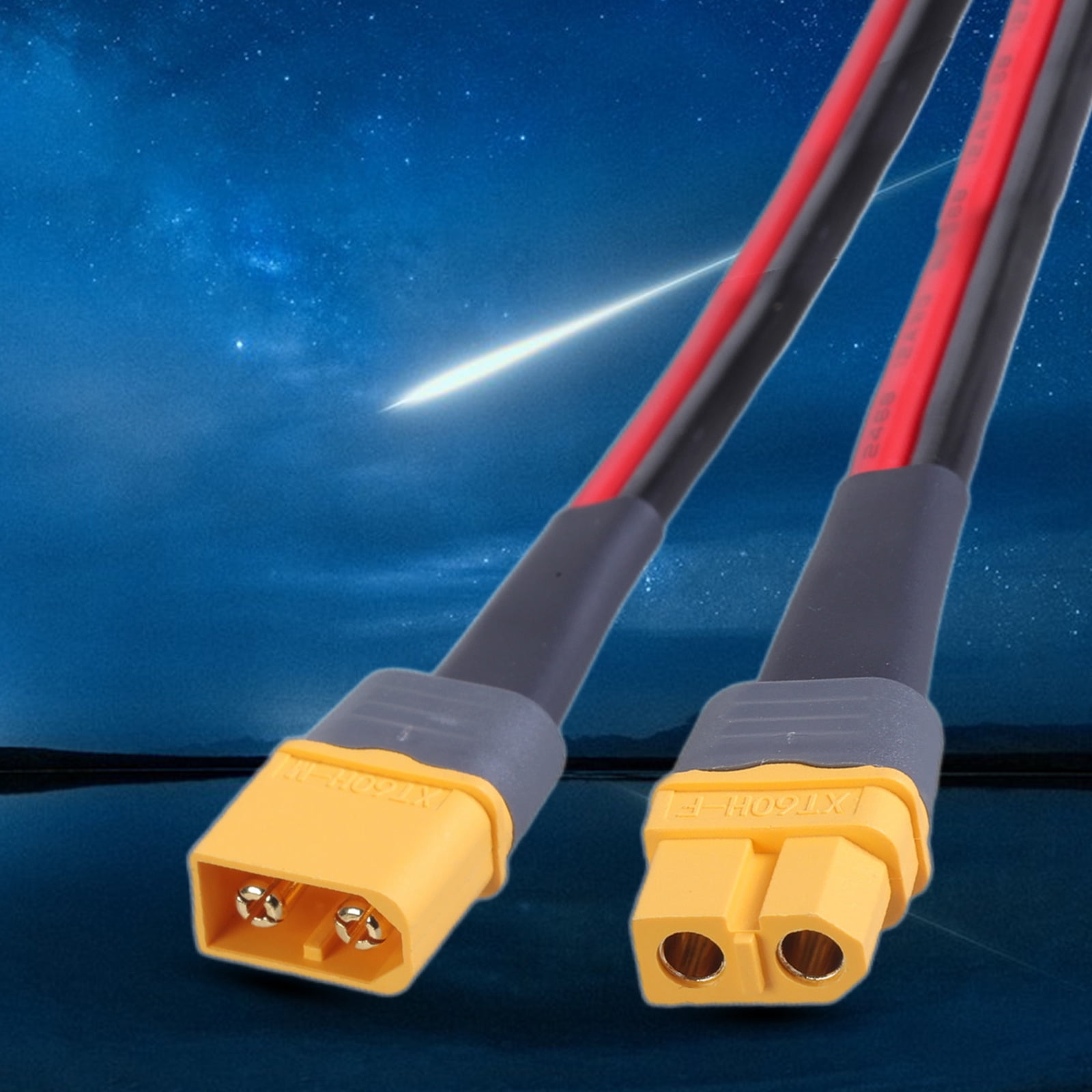Male to Female Connectors with 12AWG Silicone Wire Extension Cable for RCs FPV