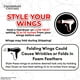 thumbnail image 4 of Disfraz Angel Wings UNDERWRAPS Deluxe Foam White, 4 of 9