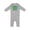 AC-Heather Grey, variant on Cerebral Palsy Awareness Green Ribbon Rainbow Baby Romper Coveralls