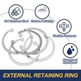 thumbnail image 3 of Uxcell Internal Retaining Rings, E-Clip Snap Rings Stainless Steel Internal Circlip for Automobile mm 55, 3 of 7