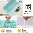 thumbnail image 2 of Bathroom Rugs, Yamaziot Bath Mat Set of 3, Absorbent Microfiber Non-Slip Shaggy Ultra Soft Bathroom Runner with U Shaped Contour Toilet Mat for Tub Front, Shower Inside Floor, 2 of 8