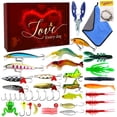 thumbnail image 3 of Kit Señuelos Pesca Con Anzuelos Cabeza Anzuelo Cebo Gusano Suave para Hombres (oscuro) Azul, 3 of 6
