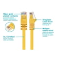 thumbnail image 3 of Monoprice 10ft Cat5e Snagless Unshielded (UTP) Network Patch Cable - Yellow, 3 of 6