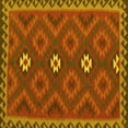 thumbnail image 1 of Ahgly Company Indoor Square Oriental Yellow Traditional Area Rugs, 5' Square, 1 of 4