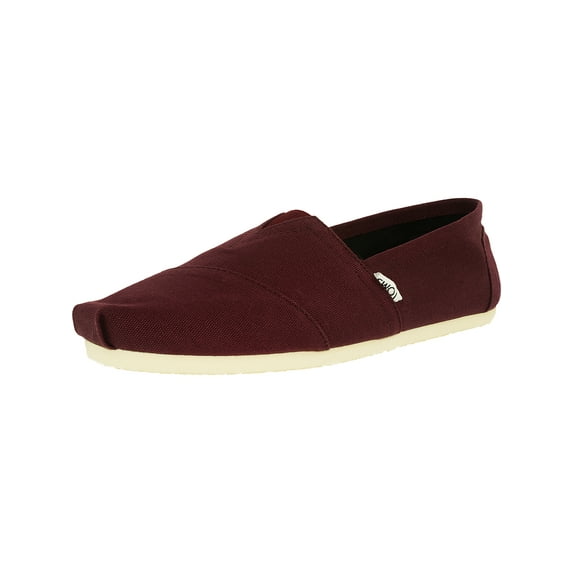 Toms Men's Classic Canvas Red Mahogany Ankle-High Flat Shoe - 10M