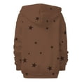 thumbnail image 4 of Bovemsi Sweatshirt for Women Autumn And Winter Zipper Loose Star Pattern Zip Up Hoodie, 4 of 7