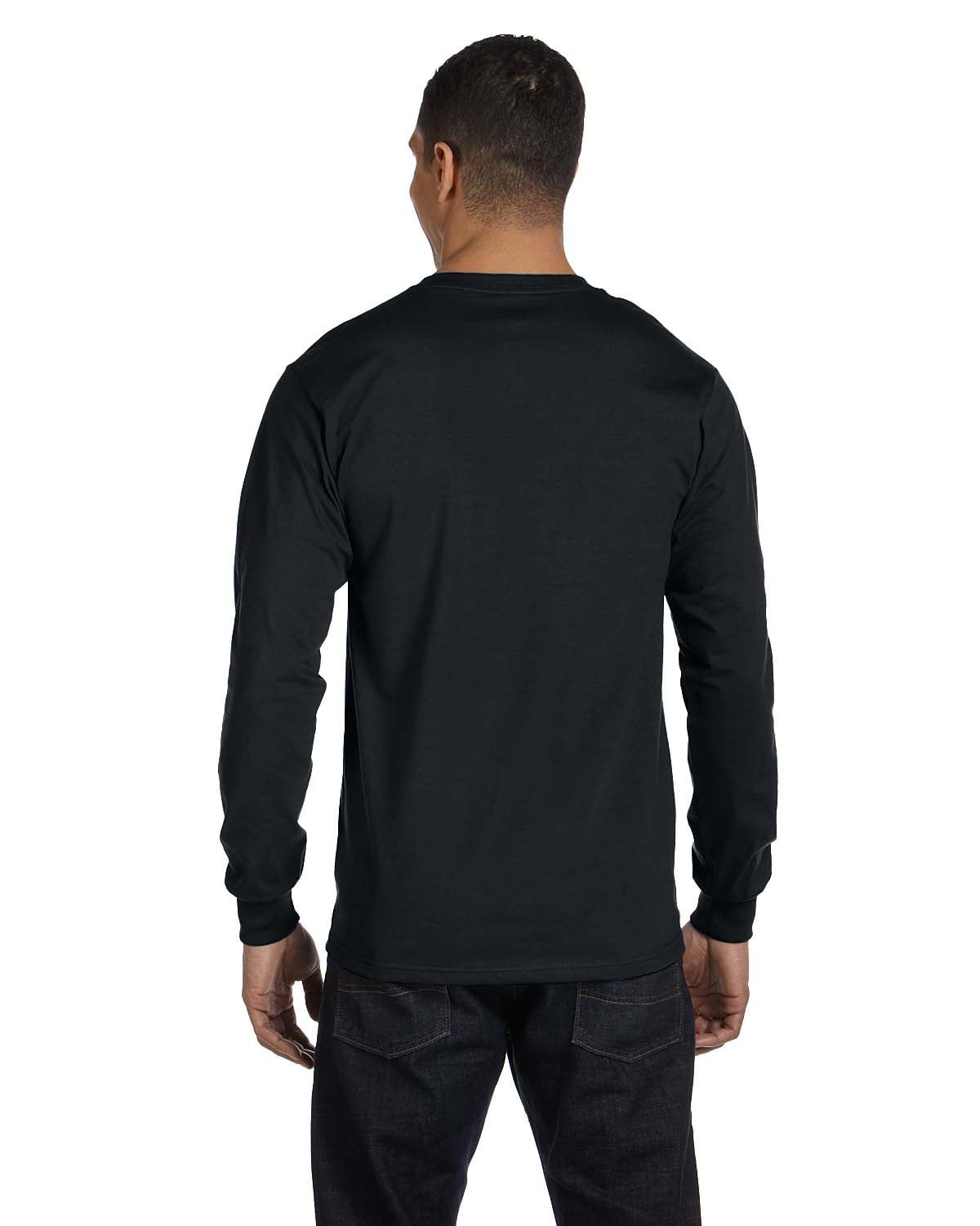 O60012, Mens Roll Up Sleeve T-Shirt (Black) ○ Gildan