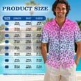 thumbnail image 6 of Whosucclay Pink Leopard Gradient Print Matching Hawaiian Holiday Outfit Set Men Button T-Shirts and Women Sleeveless Sundresses Dress 2026 Spring Long Midi Dress Travel Outfit, S, 6 of 7