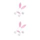 thumbnail image 2 of Sonducket Sexy Rabbit Ear Hairhoop Collar accesorios para el hogar accesorios de Cosplay multifuncional Lady Bunny disfraz blanco + rosa claro Blanco+Rosa Claro 2piezas, 2 of 6