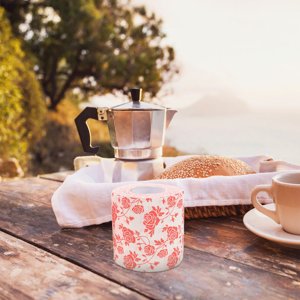 Phenofice Decorated Papier hygiénique 2Pcs Assortiment de couleur Tissu Floral Papier Roll Forme pour les ménages Planificateurs d'événements
