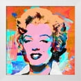 thumbnail image 2 of Stephen Chambers 12x12 White Modern Wood Framed Wall Art Titled - Marilyn Poppysunset, 2 of 6
