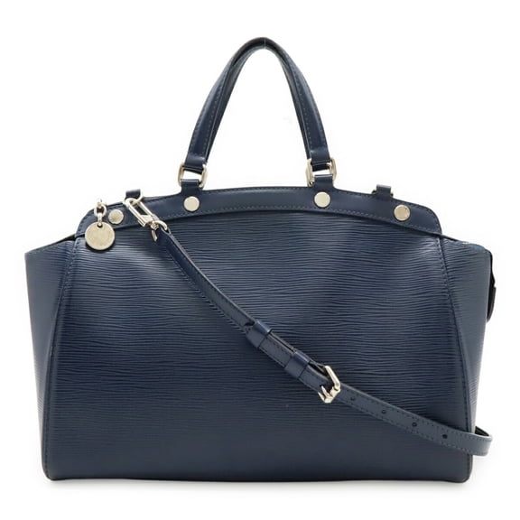 Pre-Owned LOUIS VUITTON Epi Leather MM Handbag/Tote/Shoulder Bag in Indigo Blue and Navy, M40821