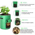thumbnail image 5 of Bolsa de plantación de geotextil LIUYMXG 4 piezas 10 galones y 7 galones, 5 of 5