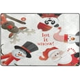 thumbnail image 4 of Dreamtimes Reindeer Santa Penguin Non-Slip Area Rug 36"x24", Let It Snow Floor Carpet Comfort Floor Mats for Indoor Front Porch,Living Room, Bedroom,Kitchen, 4 of 5