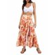 thumbnail image 1 of TRKIYQC Pantalones casuales de playa para mujer, pantalones anchos de cintura alta con vendaje delantero, S/ M/ L/ XL TRKIYQC perder, 1 of 8