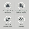 thumbnail image 2 of Better Homes & Gardens Adhesive or Suction Mount Shower Storage Basket, Satin Nickel, 2 of 9